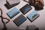 ◬ 紙造卡片套 ◬ 獅子山系列 - 海洋配色（黑色X水泥灰色）